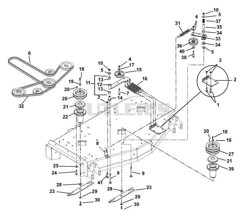 Belts, Spindles, Idlers And Blades