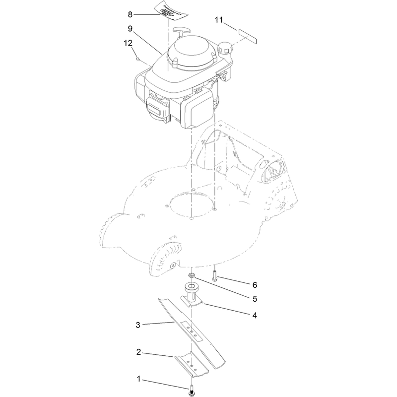 Engine and Blade Assembly