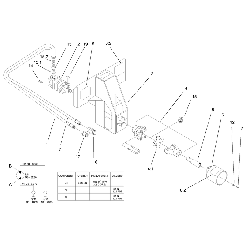 Bore Drive Head Assembly