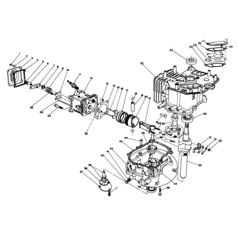 Engine Assembly Model No Vmj 8 Continued