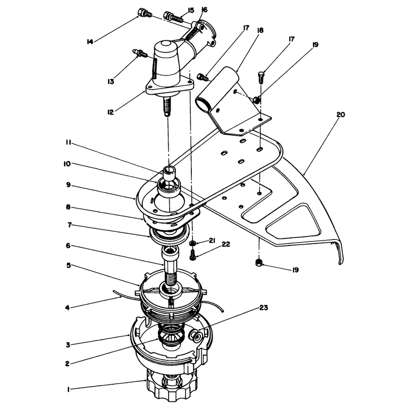 Trimmer Head & Gear Box Assembly