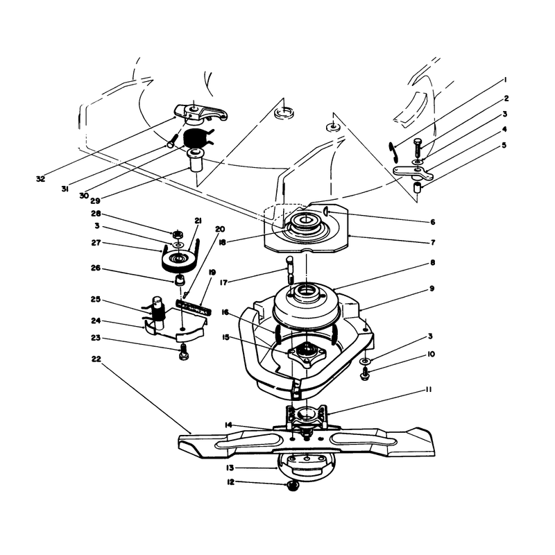 Blade Brake Clutch Assembly