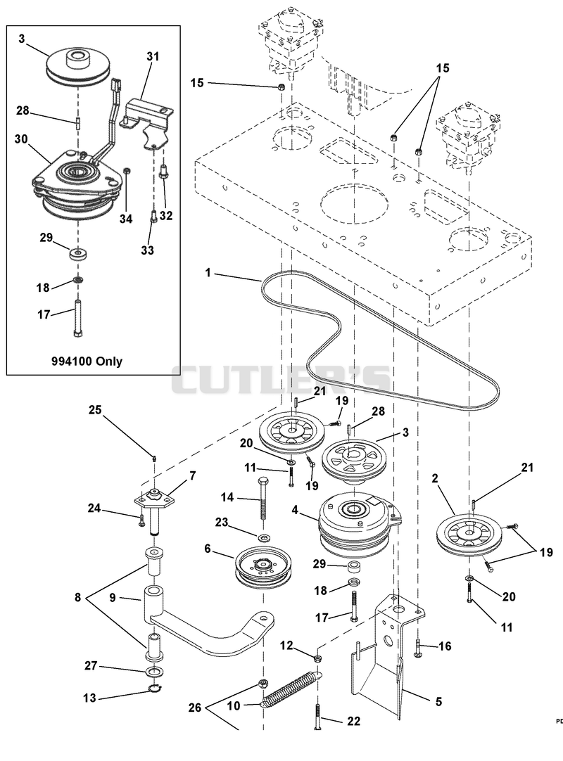 Hydrostatic Pump Drive And PTO