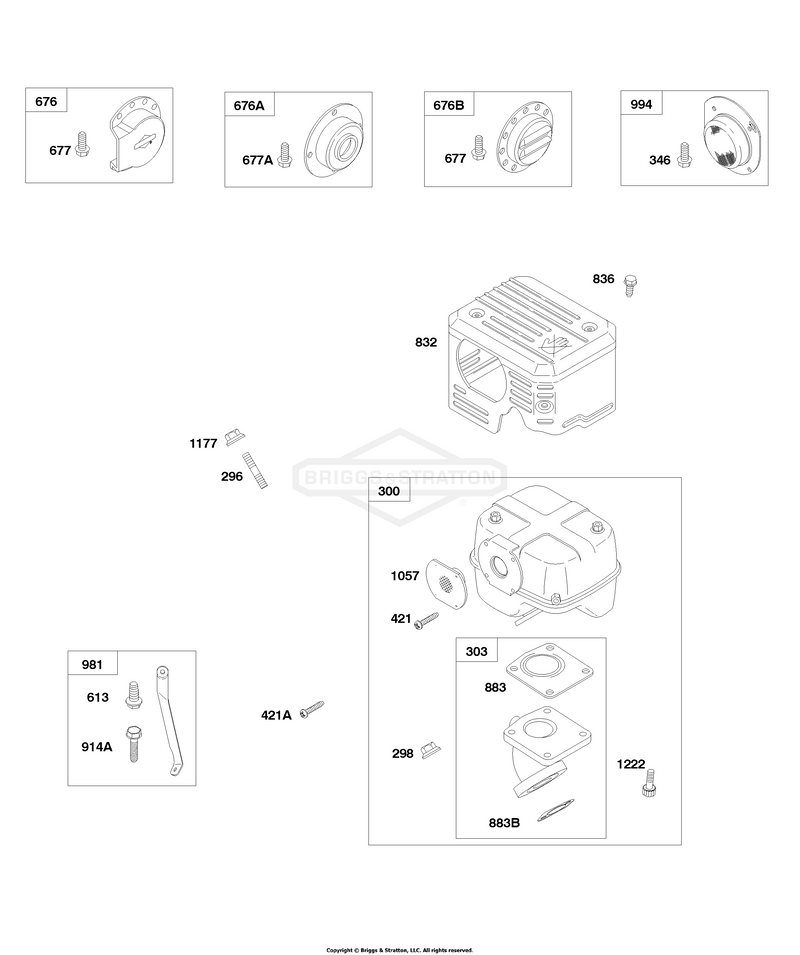 Muffler, Spark Arrestors, Muffler Deflectors