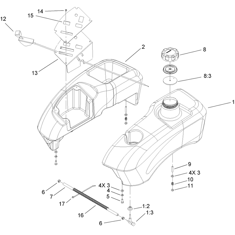 Fuel Tank and Control Assembly