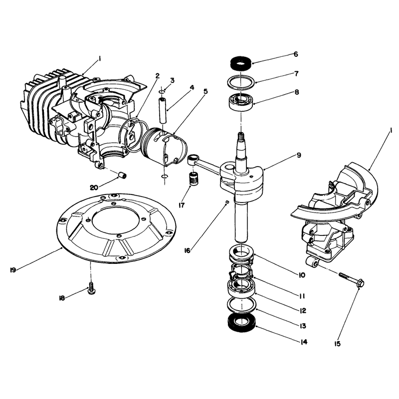 Crankshaft Assembly (model No. 47pk9-3)
