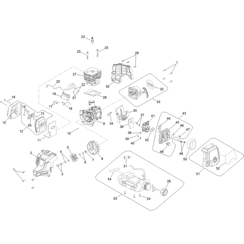 Power Head Components Assembly
