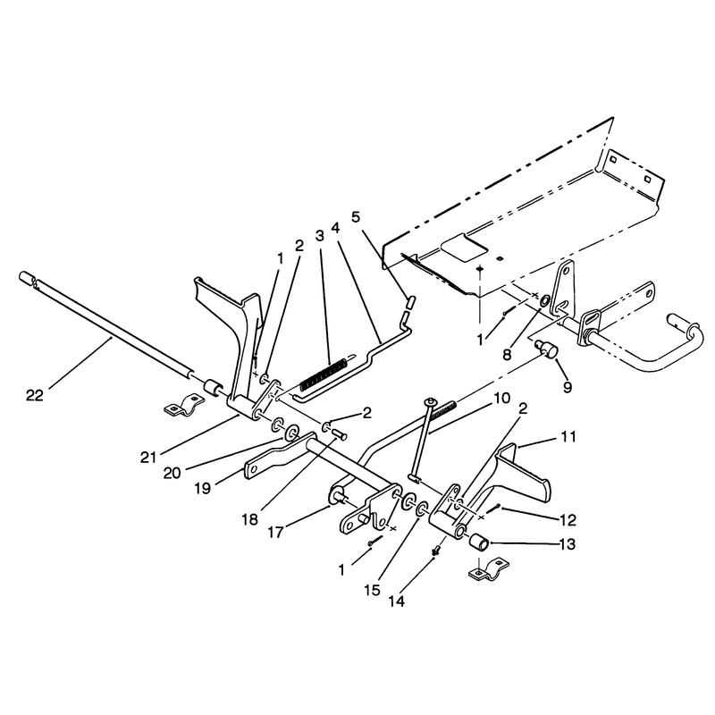 Brake and Clutch Pedal Assembly