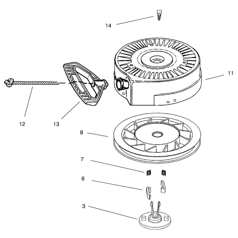RECOIL STARTER NO. 590742
