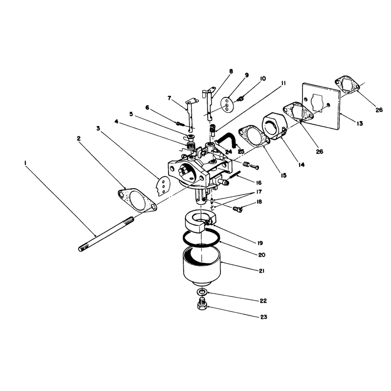 Carburetor Assembly Model No 47pl0-1