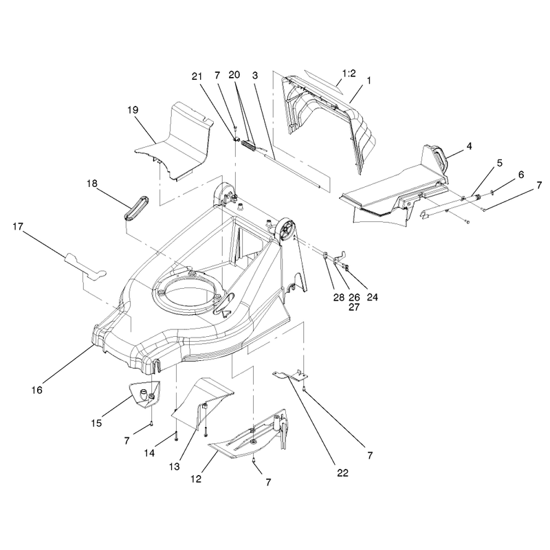 Deck Kickers and Recycler Plug Assembly
