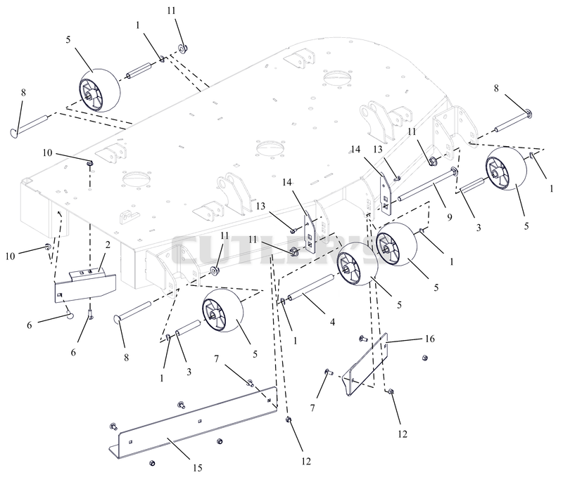 Anti-Scalp Wheels and Baffles - 48"