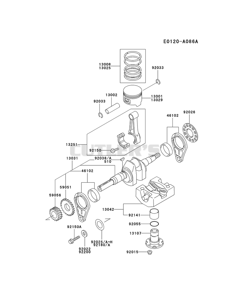 PISTON/CRANKSHAFT