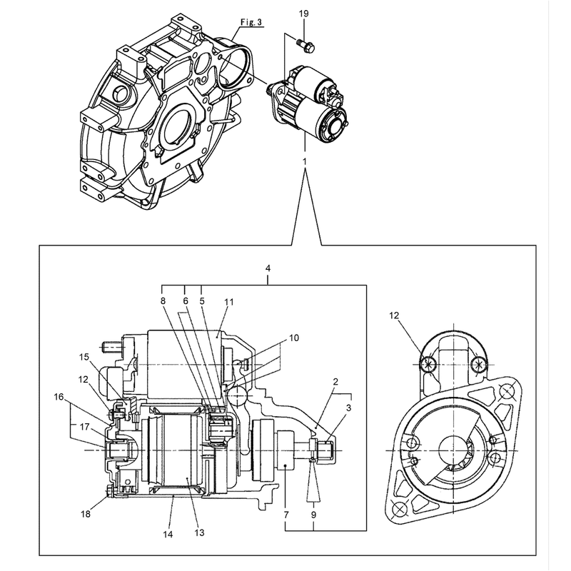 Starter Motor Assembly