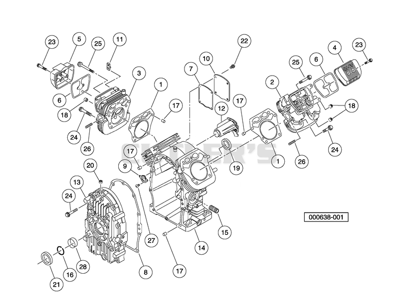 Cylinder Head and Crankcase