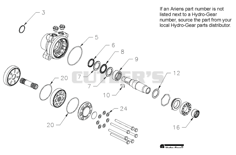 Hyro-Gear Wheel Motor