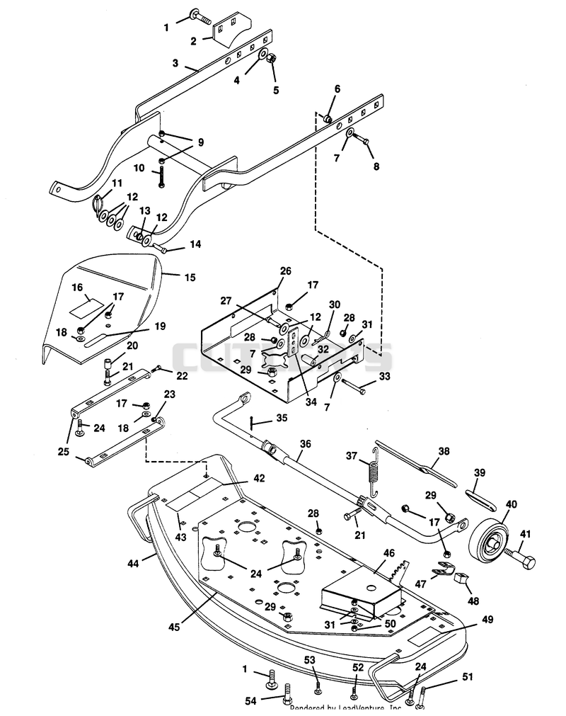 MOWER DECK ASSEMBLY 50"
