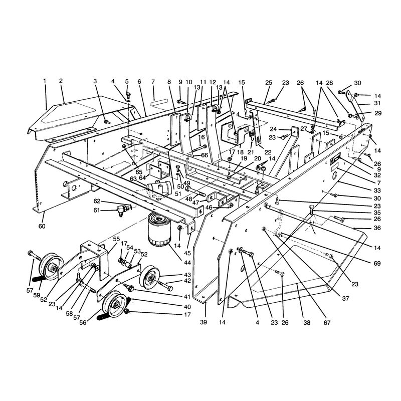 Frame and Jackshaft Assembly