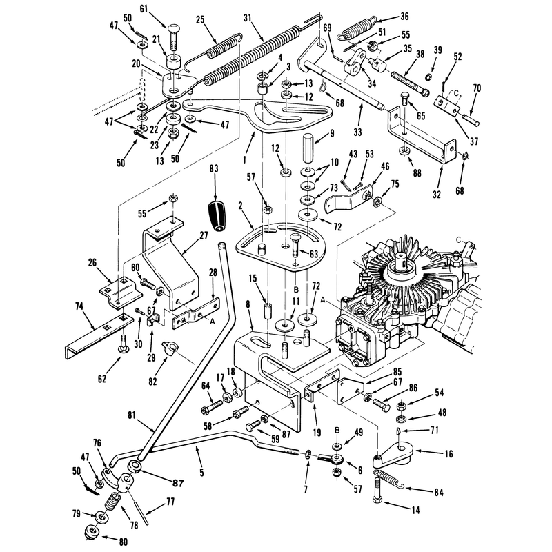 Transmission Linkage Assembly (210-H & 212-H)