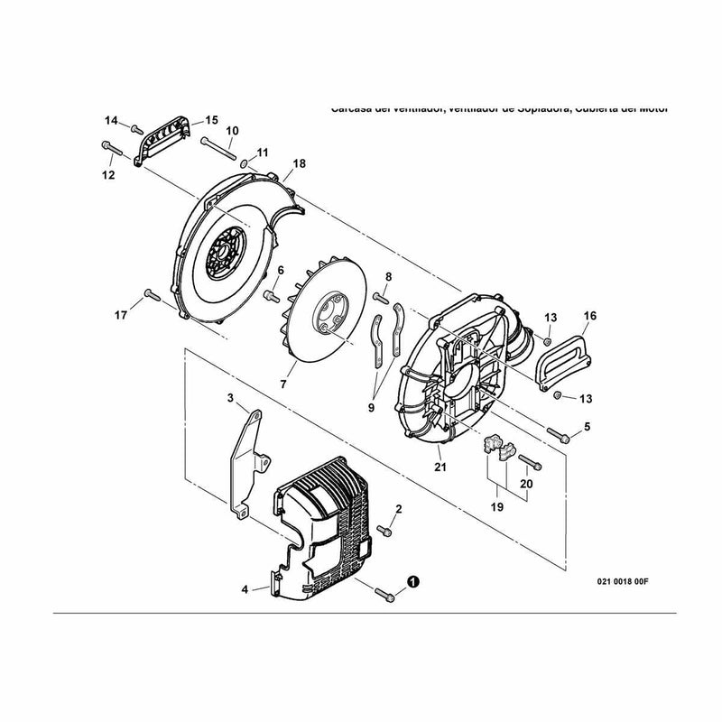 Fan Case, Blower Fan, Engine Cover