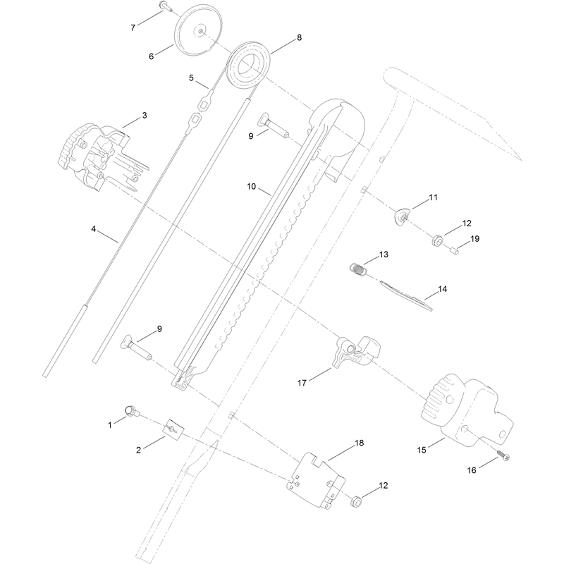 Handle Chute Control Assembly