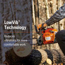 Husqvarna 970613250 455 Rancher Gas Chainsaw, 55-cc 3.5-HP, 2-Cycle X-Torq Engine, 20 Inch Chainsaw with Automatic Oiler, For Wood Cutting, Tree Trimming and Land Clearing