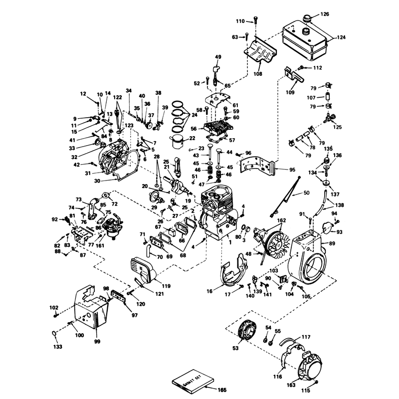 Engine Tecumseh Model No. Hm 80-155169e
