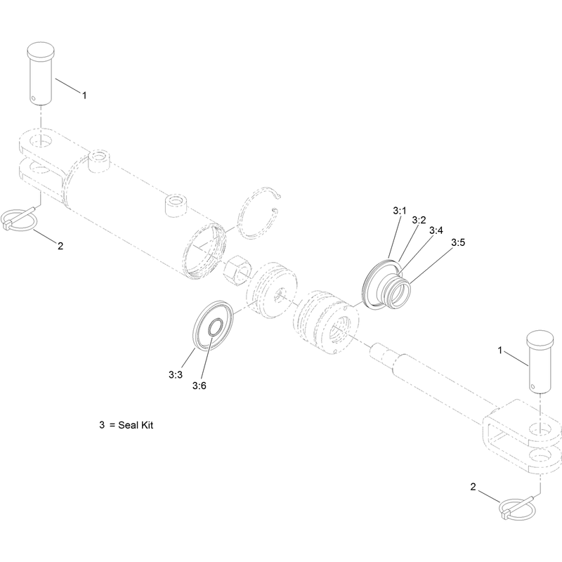 Hydraulic Cylinder Assembly No. 116-6969