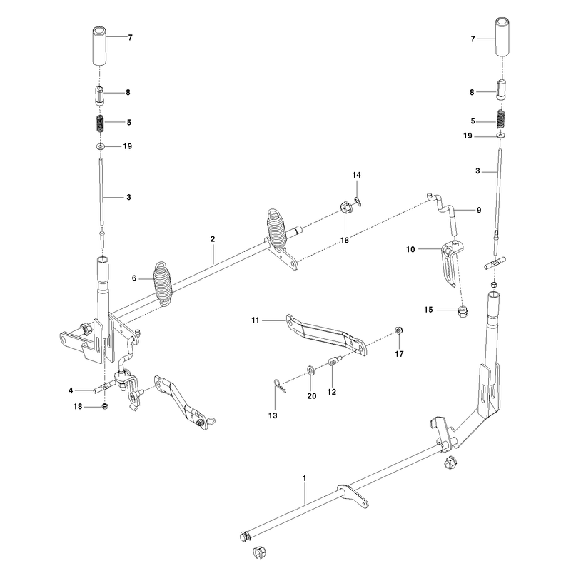 BRAKE / REAR MOWER LIFT