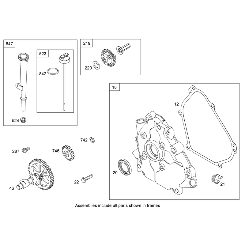 Crankcase Assembly  Briggs and Stratton 15D104-0112-E1