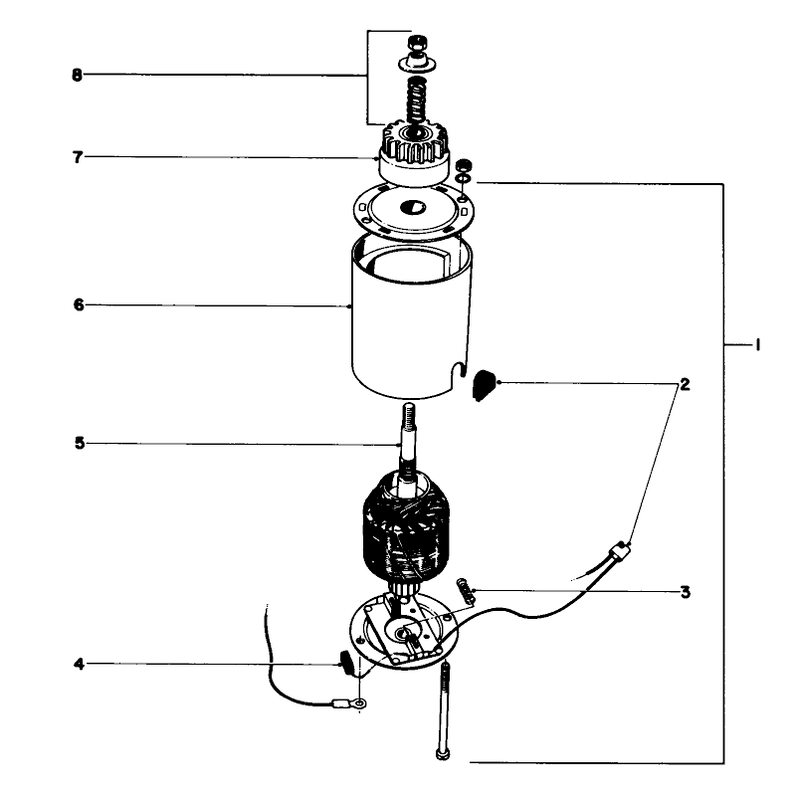 Starter Motor and Pinion