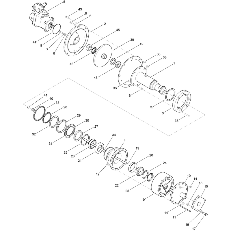 Trencher Drive Assembly