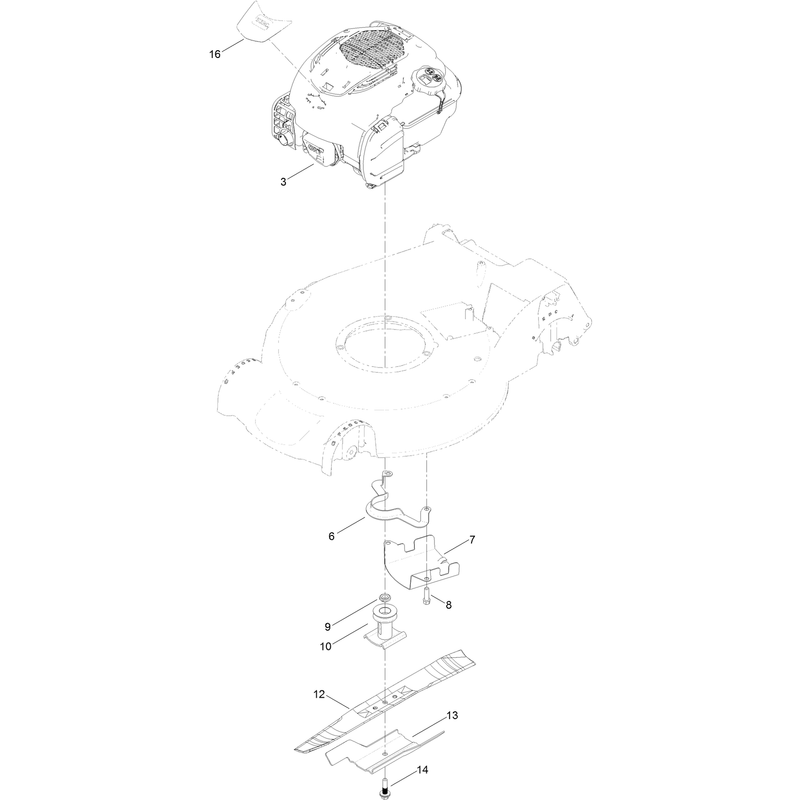Engine and Blade Assembly