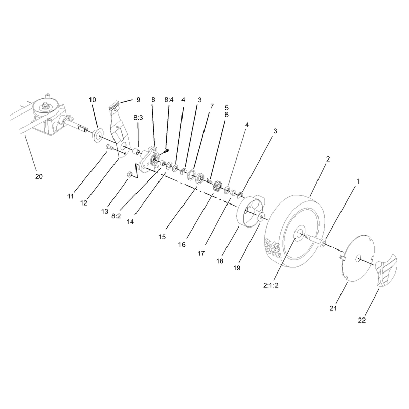 Gear Case and Wheel Assembly