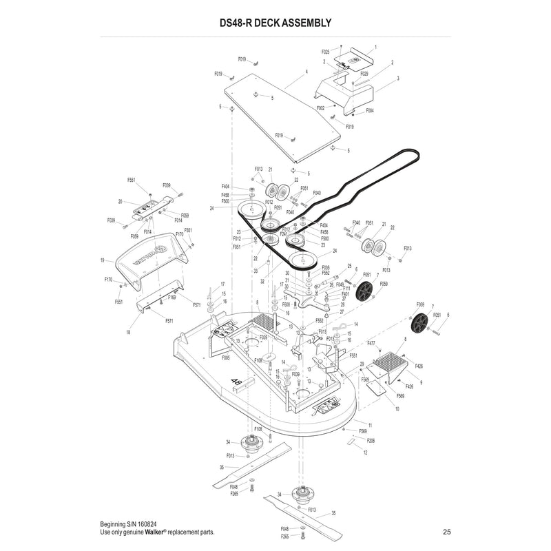 DS48-R DECK ASSEMBLY