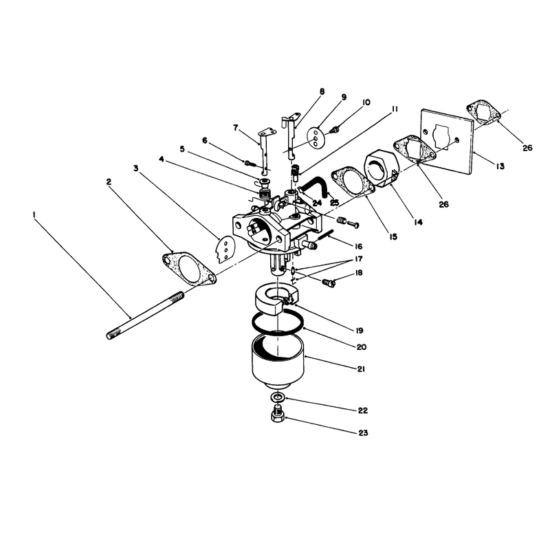 Carburetor Assembly Model No47pl0-1
