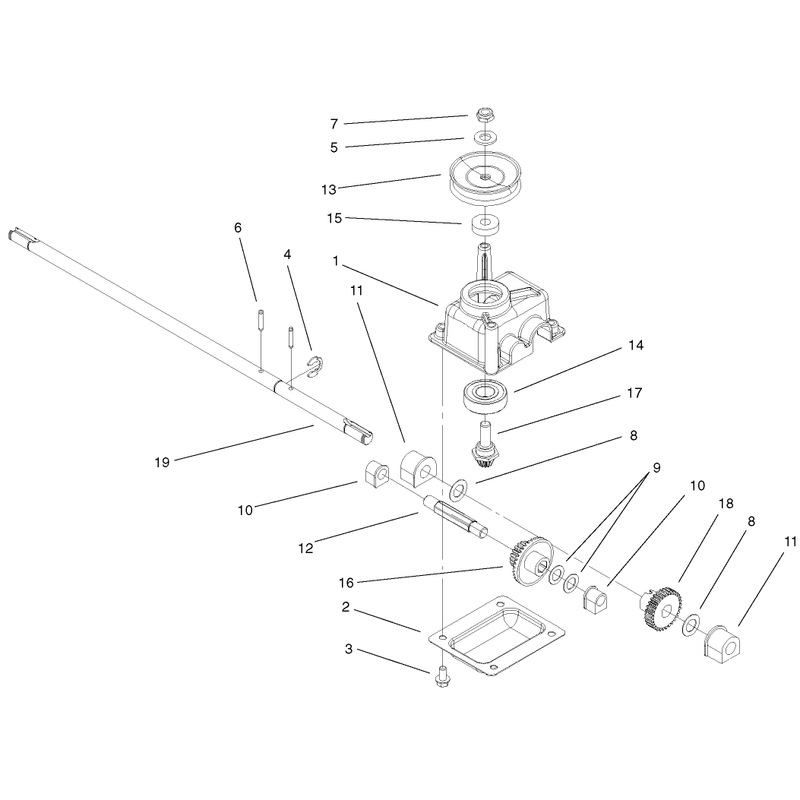 Gear Case Assembly No 104-7678
