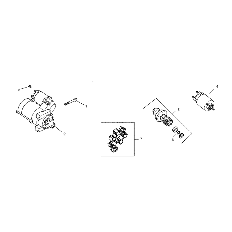 Group 7 Starting System Assembly Kohler CH25S-68695