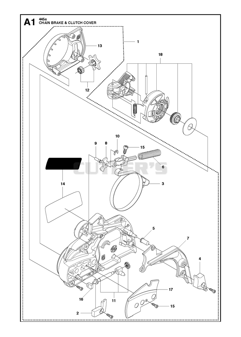 CHAIN BRAKE CLUTCH COVER
