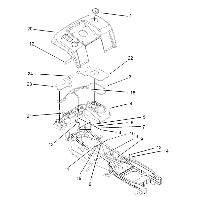 Fender and Fuel System Assembly