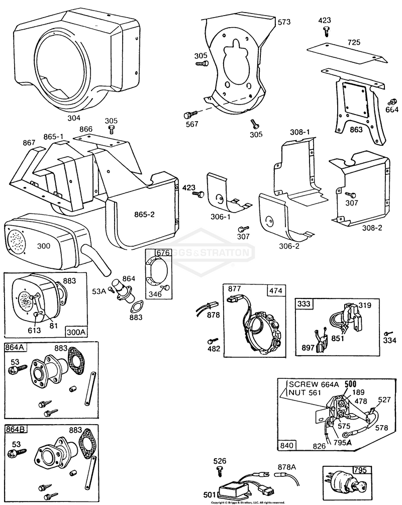 Muffler,Blower Hsg,Shielding