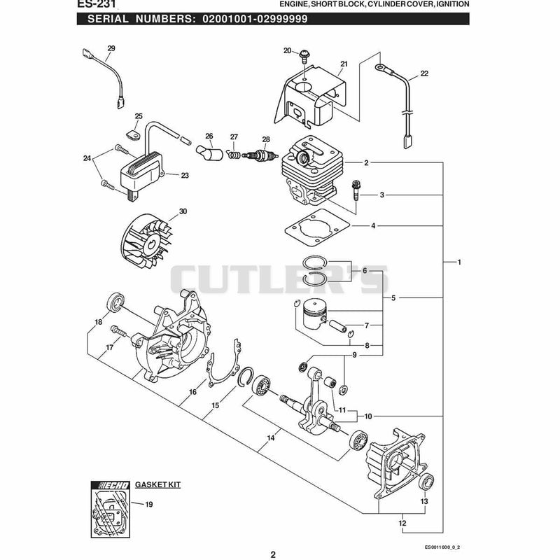 ENGINE, SHORT BLOCK, CYLINDER COVER, IGNITION