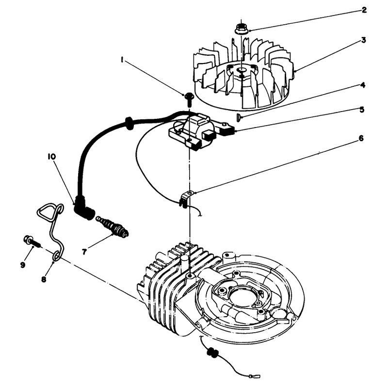 Flywheel and Magneto Assembly