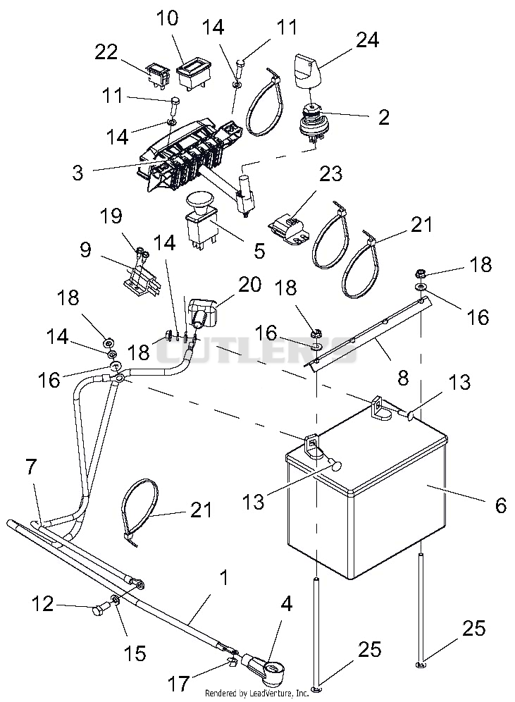 Wiring - Electrical Components and Battery
