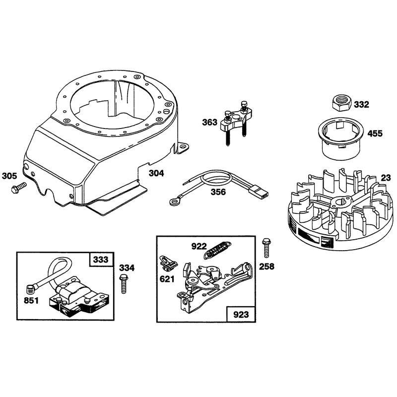 Engine Briggs and Stratton Model 124702-3115-01