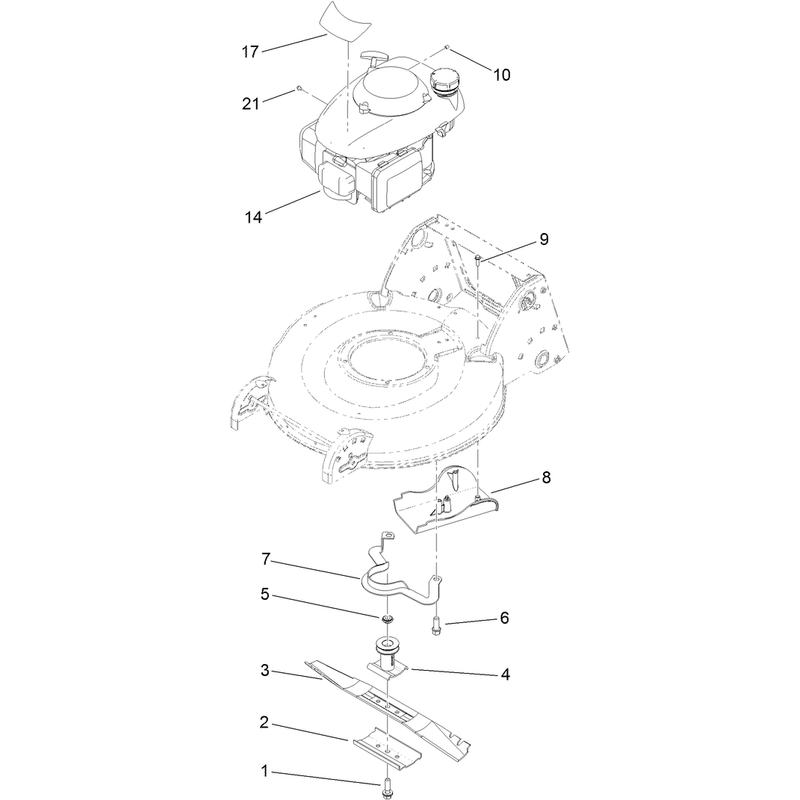 Engine and Blade Assembly