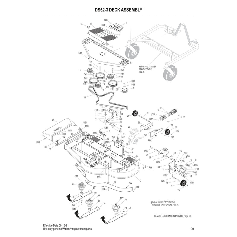 DS52-3 DECK ASSEMBLY