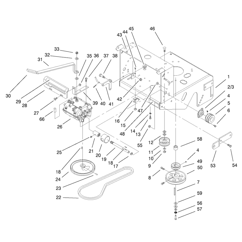 Transmission and Drive Pulley Assembly