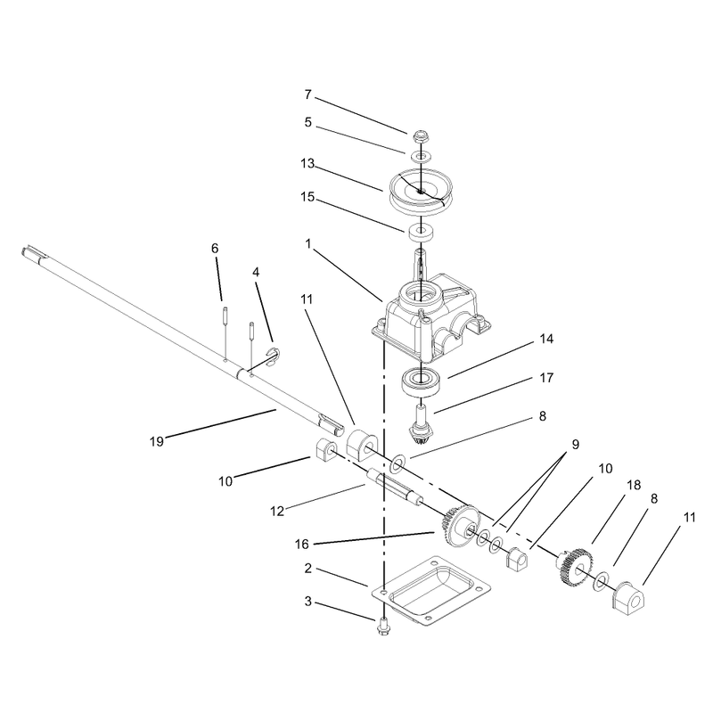 Gear Case Assembly No 104-7674