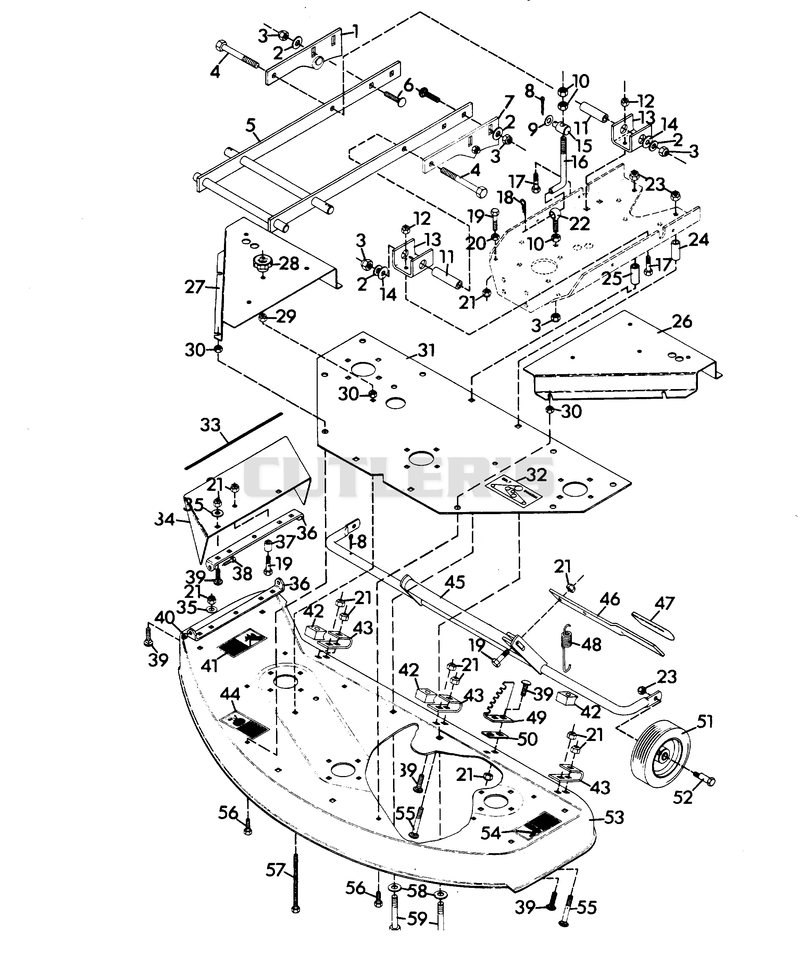 MOWER DECK ASSEMBLY 40"